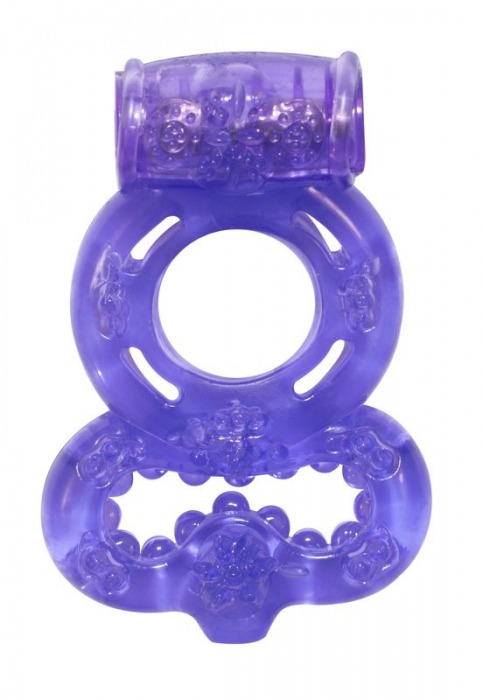 Фиолетовое эрекционное кольцо Rings Treadle с подхватом - Lola Games - в Шахтах купить с доставкой