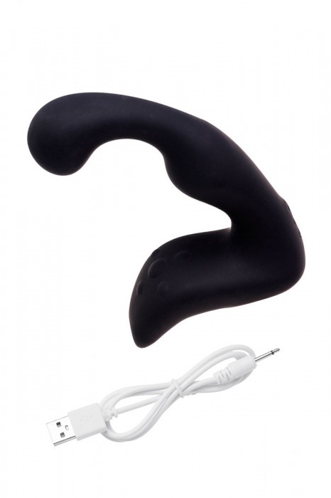Чёрный изогнутый вибростимулятор простаты Erotist - Erotist Adult Toys - в Шахтах купить с доставкой