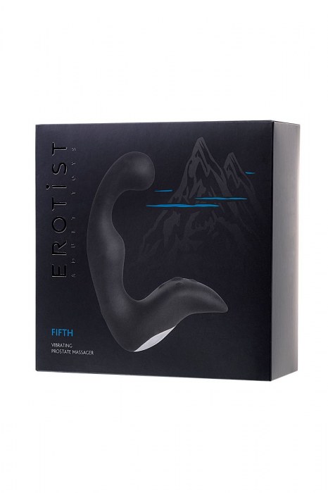 Чёрный изогнутый вибростимулятор простаты Erotist - Erotist Adult Toys - в Шахтах купить с доставкой