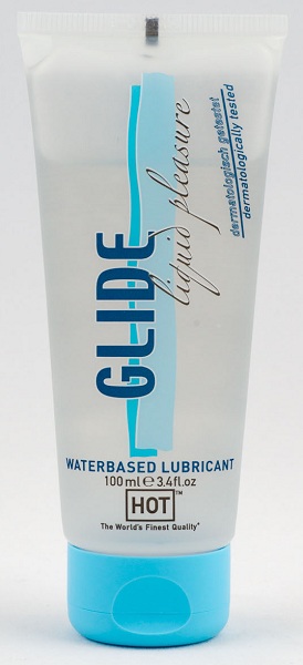 Интимная смазка на водной основе Glide - 100 мл. - HOT - купить с доставкой в Шахтах