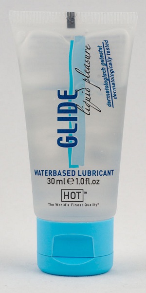 Интимная смазка на водной основе Glide - 30 мл. - HOT - купить с доставкой в Шахтах