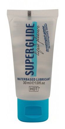Гель-смазка на водной основе для чувствительной кожи Superglide - 30 мл. - HOT - купить с доставкой в Шахтах