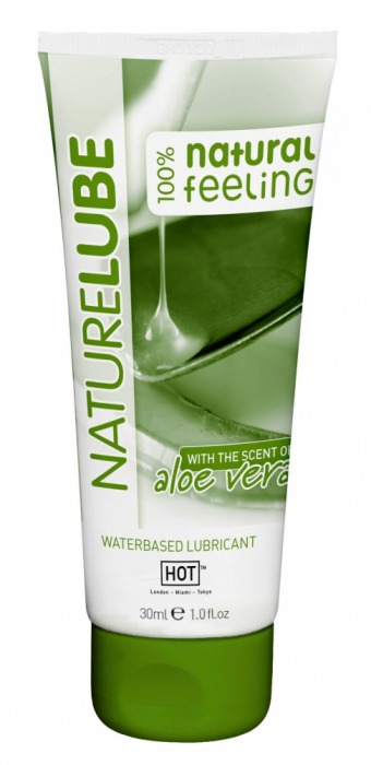 Смазка на водной основе с алоэ вера Nature Lube - 30 мл. - HOT - купить с доставкой в Шахтах