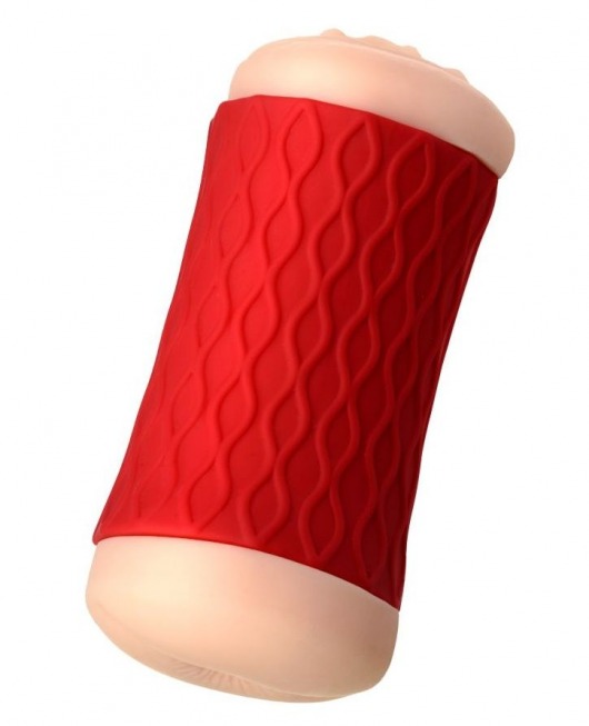 Двухсторонний мастурбатор JOS  NADIN в красном цилиндре - JOS - в Шахтах купить с доставкой