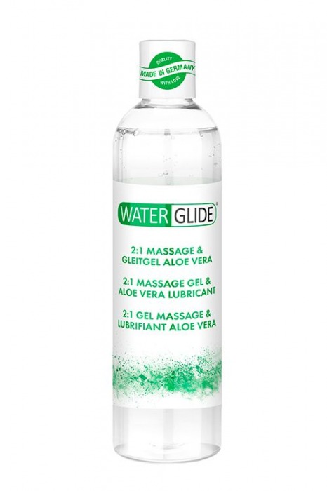 Гель-смазка 2-в-1 MASSAGE   LUBRICANT ALOE VERA - 300 мл. - Waterglide - купить с доставкой в Шахтах