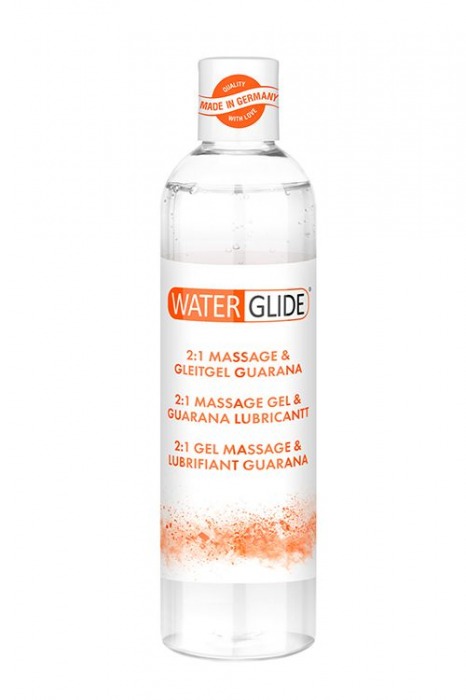 Гель-смазка 2-в-1 MASSAGE   LUBRICANT GUARANA - 300 мл. - Waterglide - купить с доставкой в Шахтах