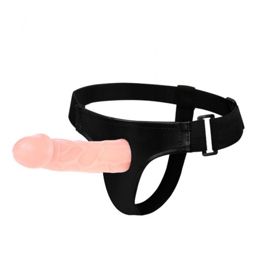 Телесный фаллоимитатор на трусиках Jessica Strap-On - 15,5 см. - Baile - купить с доставкой в Шахтах