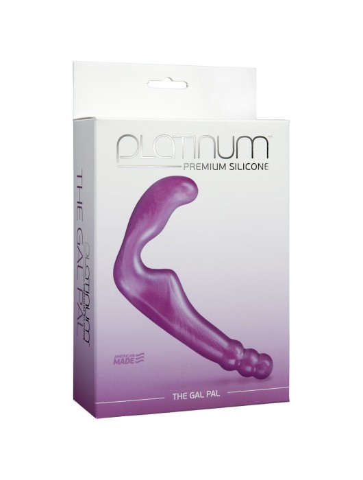 Безремневой фиолетовый страпон из силикона The Gal Pal - 17 см. - Doc Johnson - купить с доставкой в Шахтах