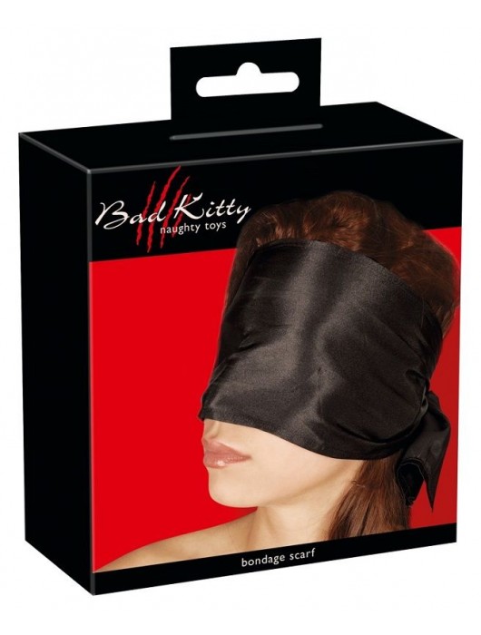 Широкая повязка-шарф на глаза Bad Kitty Bondage Scarf - Orion - купить с доставкой в Шахтах