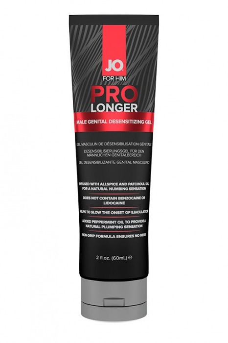 Гель-пролонгатор умеренного действия для мужчин JO Prolonger Gel – 60 мл. - System JO - купить с доставкой в Шахтах
