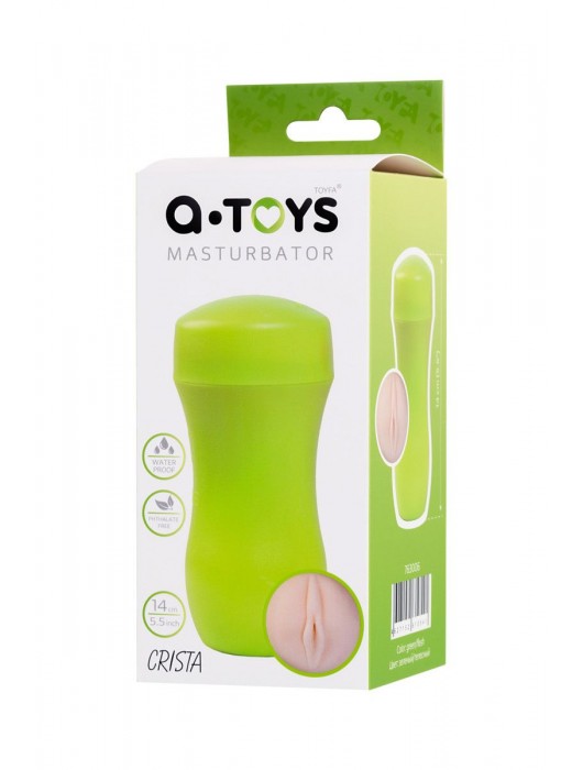 Мастурбатор-вагина A-Toys в зеленой колбе - A-toys - в Шахтах купить с доставкой