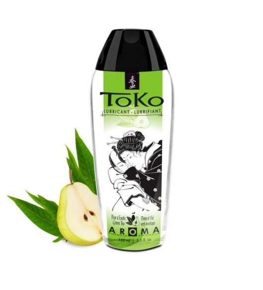 Интимный гель TOKO Pear   Exotic Green Tea с ароматом груши и зеленого чая - 165 мл. - Shunga - купить с доставкой в Шахтах