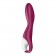 Малиновый вибромассажер для стимуляции G-точки Heated Thrill - 20,6 см. - Satisfyer купить в Шахтах с доставкой в Orgasmix.ru Малиновый вибромассажер для стимуляции G-точки Heated Thrill - 20,6 см. - Satisfyer