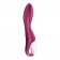 Малиновый вибромассажер для стимуляции G-точки Heated Thrill - 20,6 см. - Satisfyer купить в Шахтах с доставкой в Orgasmix.ru Малиновый вибромассажер для стимуляции G-точки Heated Thrill - 20,6 см. - Satisfyer