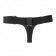 Чёрные трусики для страпона из натуральной кожи - БДСМ Арсенал - купить с доставкой в Шахтах