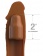 Коричневая насадка на член 2  Silicone X-tension - 20,3 см. - Pipedream - в Шахтах купить с доставкой